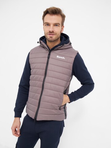 BENCH Bodywarmer 'Jinty' in Lila: voorkant