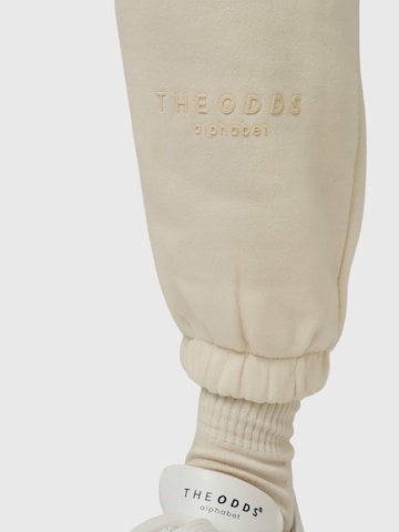 THE ODDS Regular Jogginghose 'Lounge Pants/ alphabet' in Beige