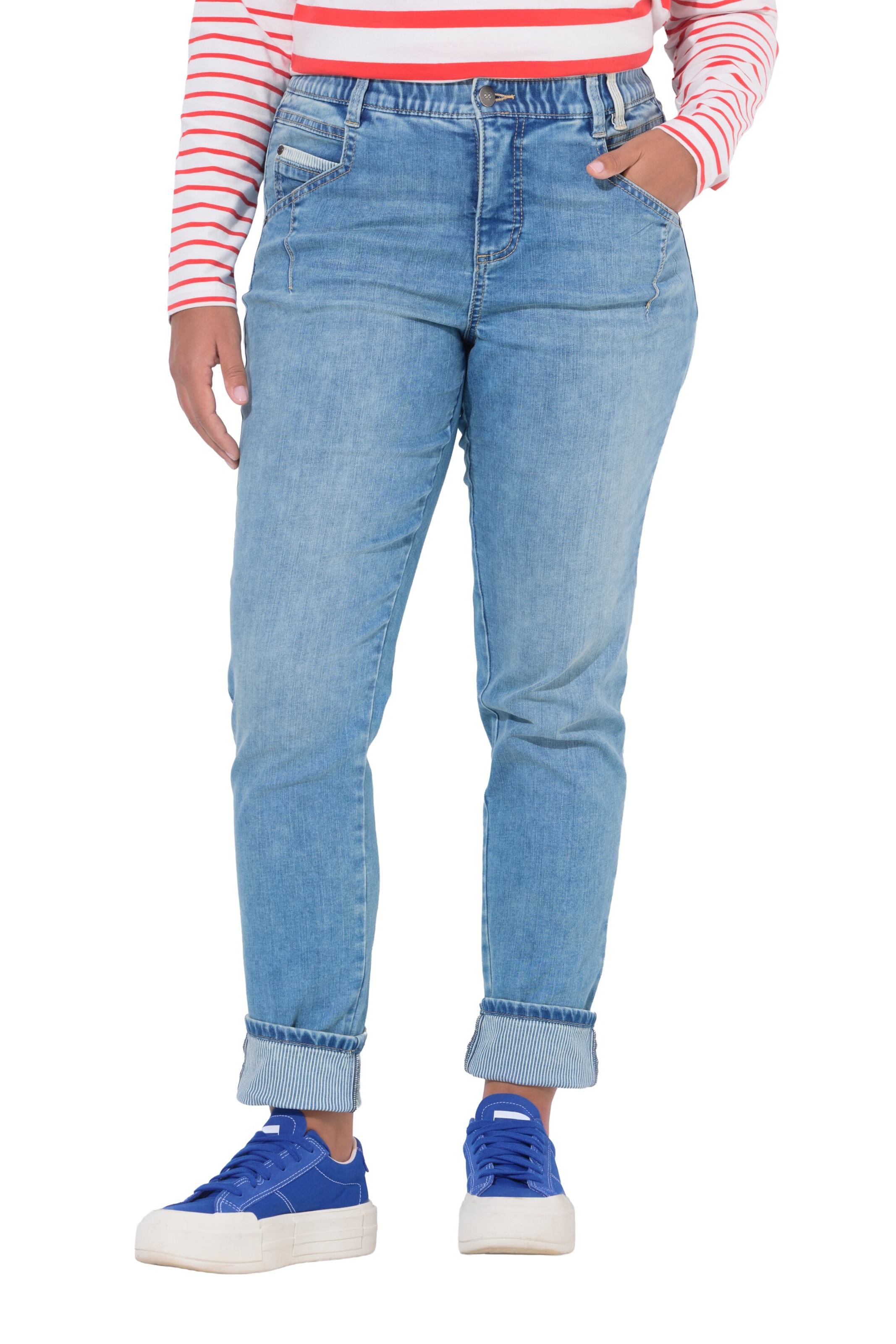 LAURASØN Slimfit Jeans in Blau: Vorderseite