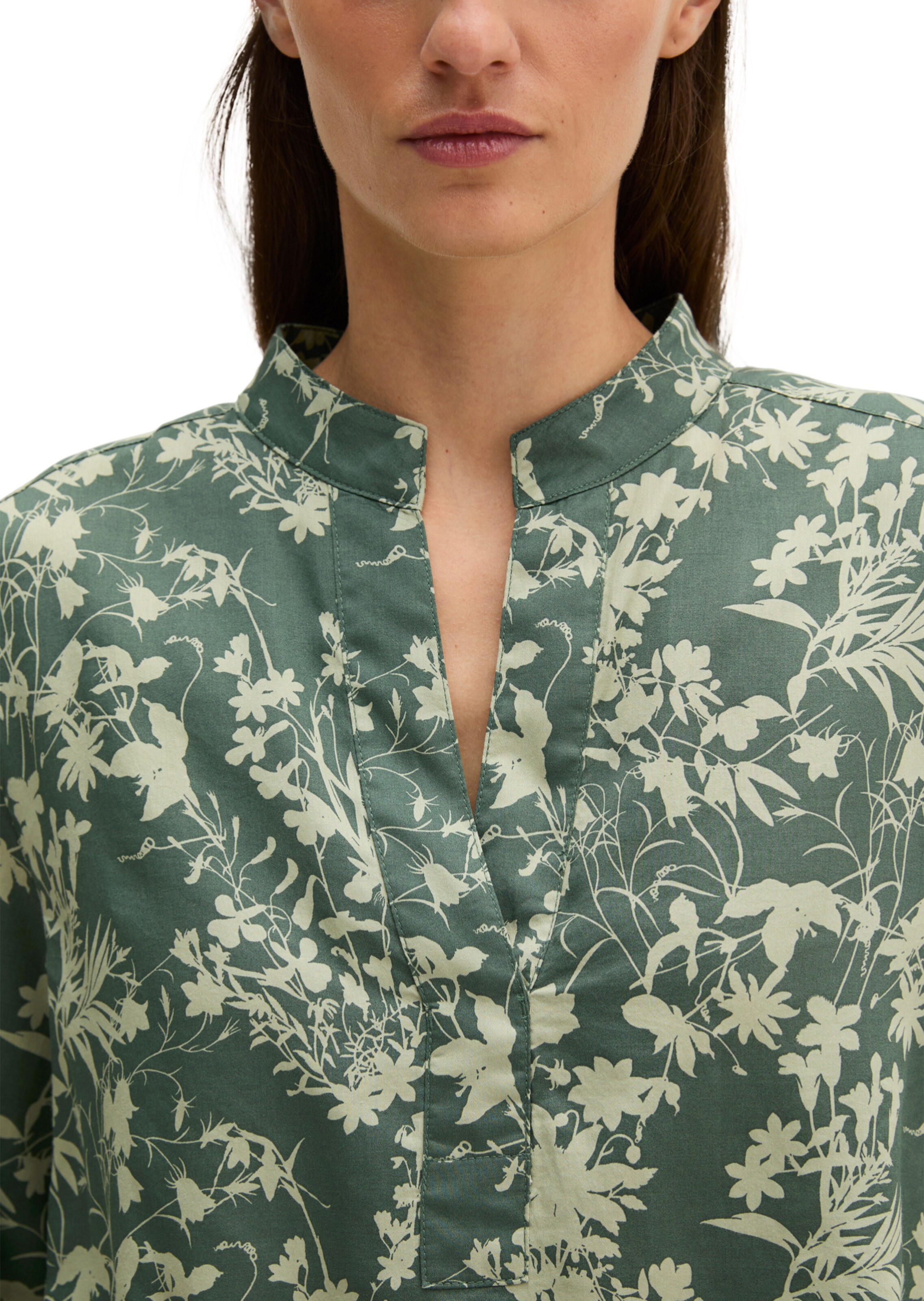 Marc O'Polo Blouse in Groen: voorkant