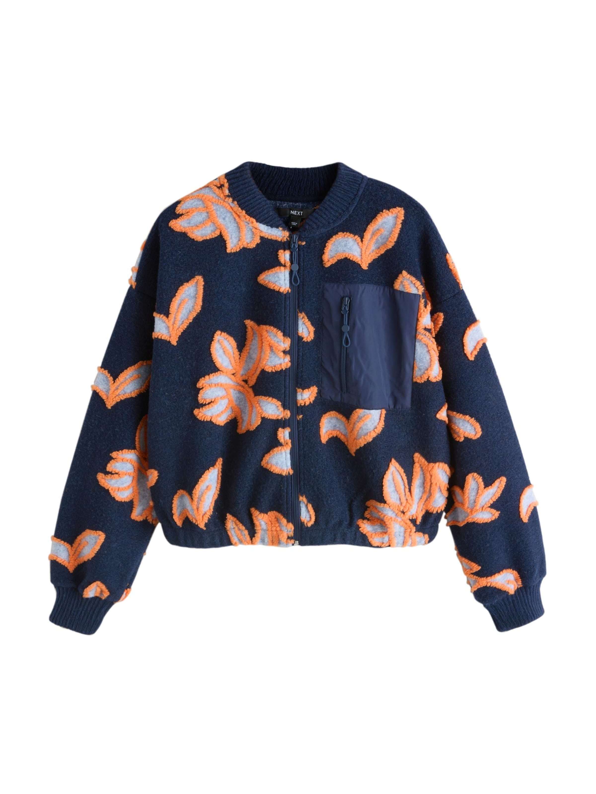 Next Jacke in Blau: Vorderseite