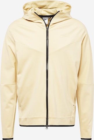 Nike Sportswear Ζακέτα φούτερ σε κίτρινο: μπροστά