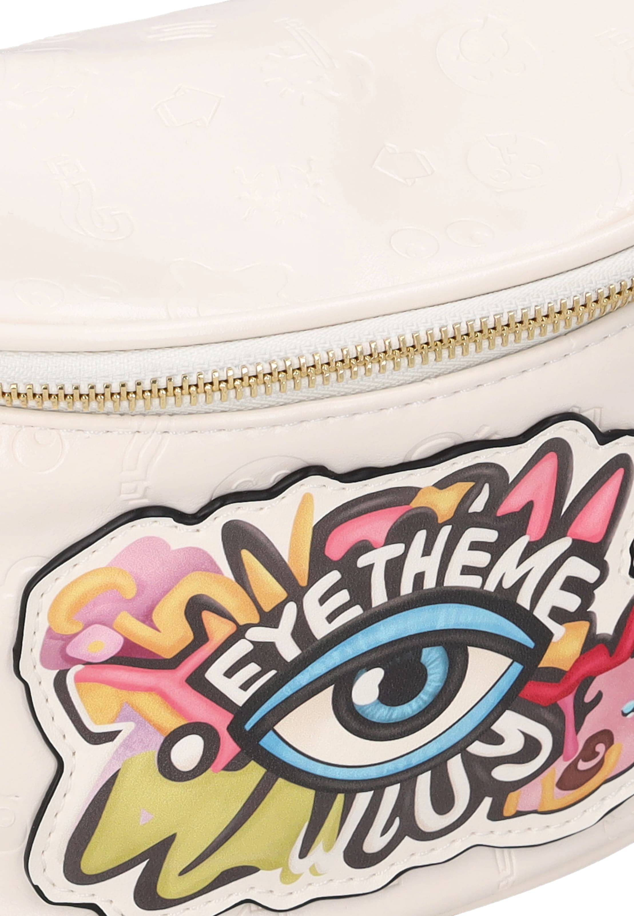 MYMO - Bolso de hombro 'Pop Eyetheme' en blanco