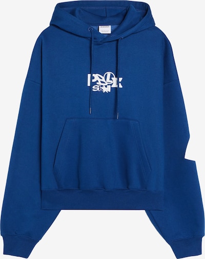 Bershka Collegepaita koossa XS värissä sininen / valkoinen, Tuotenäkymä