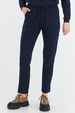 Fransa Slimfit Broek in Blauw: voorkant