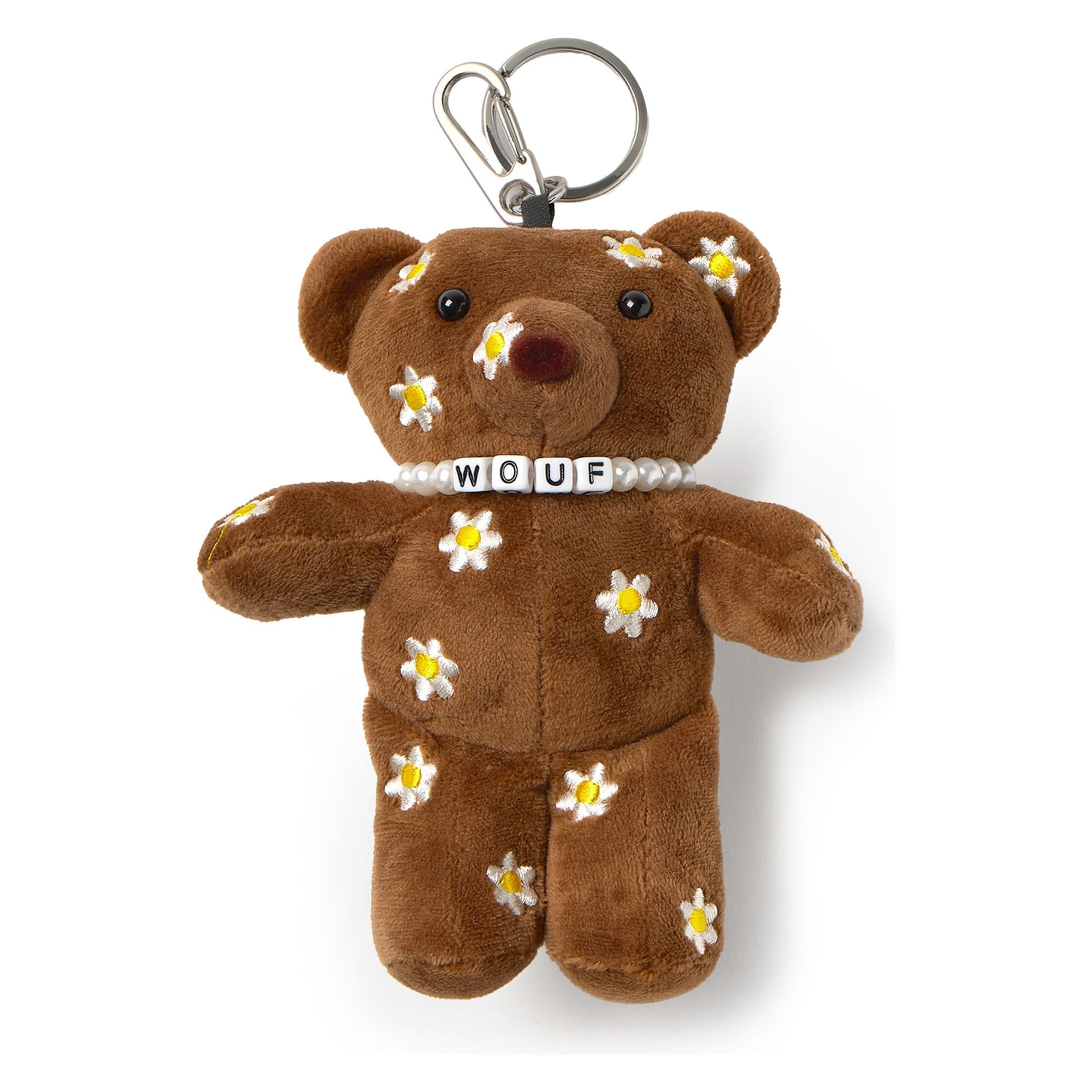 Wouf Schlüsselanhänger in Braun: Vorderseite