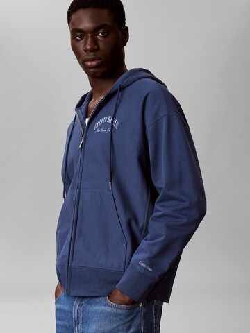 Calvin Klein Jeans Sweat jacket in Blue