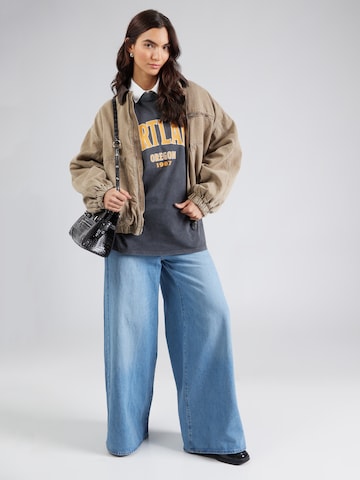 TOPSHOP Shirt 'Portland' in Grau