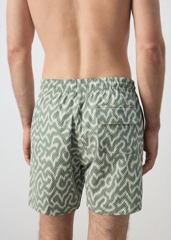 MANGO MAN Board Shorts 'Camu' in Green