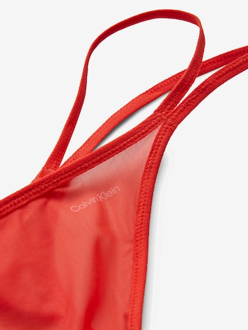 Calvin Klein Underwear Thong in Red