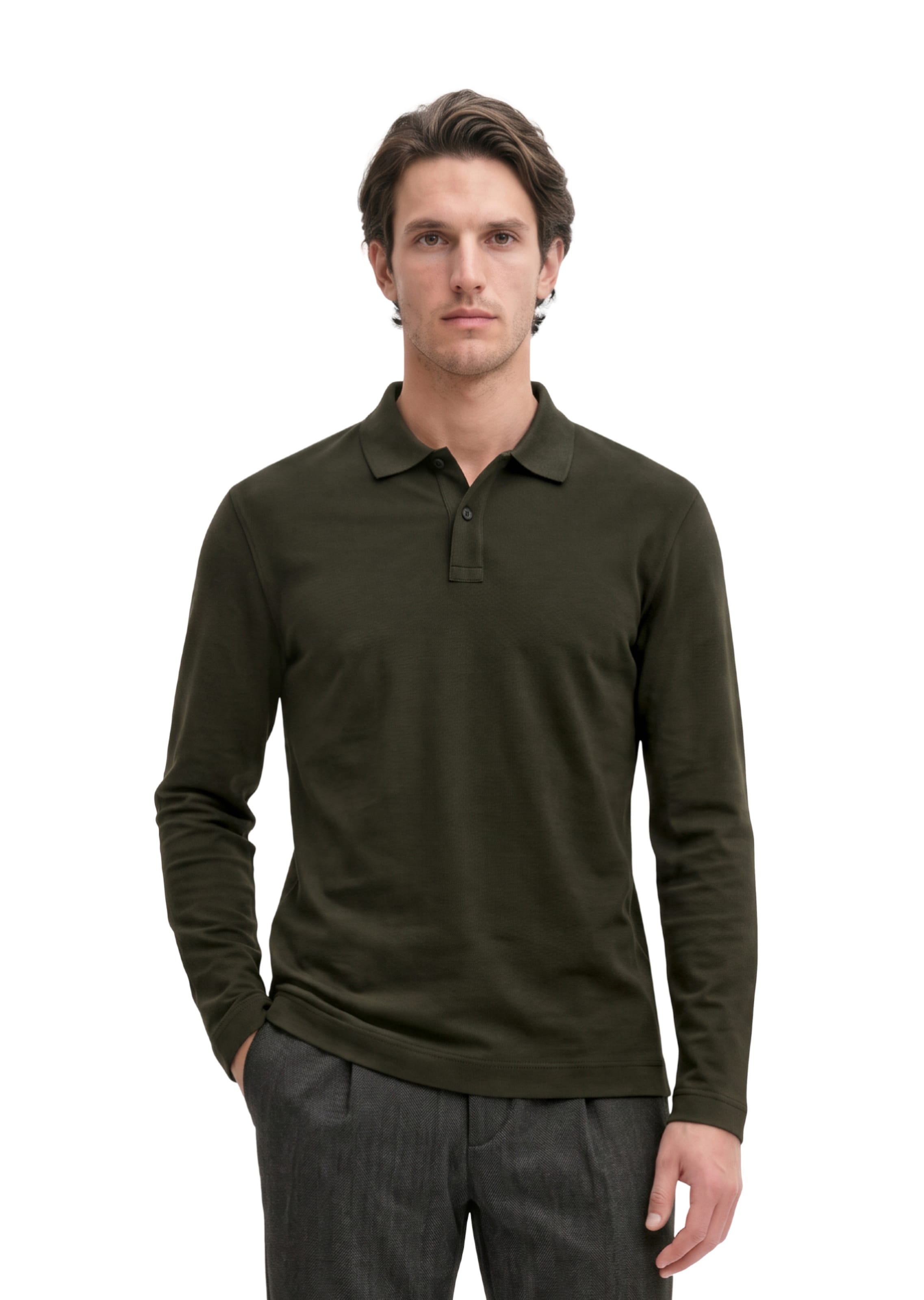 Marc O'Polo Shirt in Brown: front