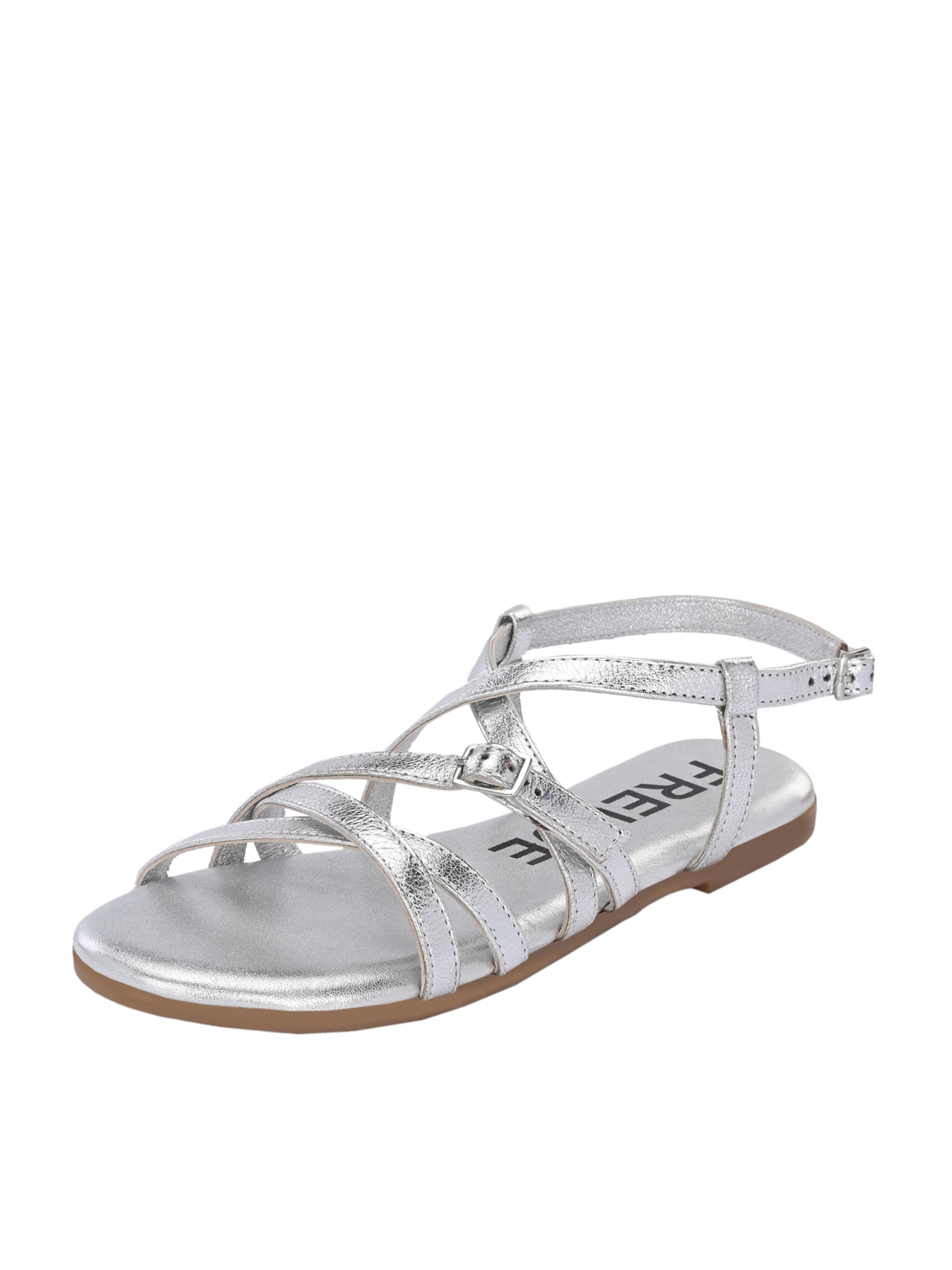 FREUDE Sandalen met riem 'Antares' in Zilver: voorkant