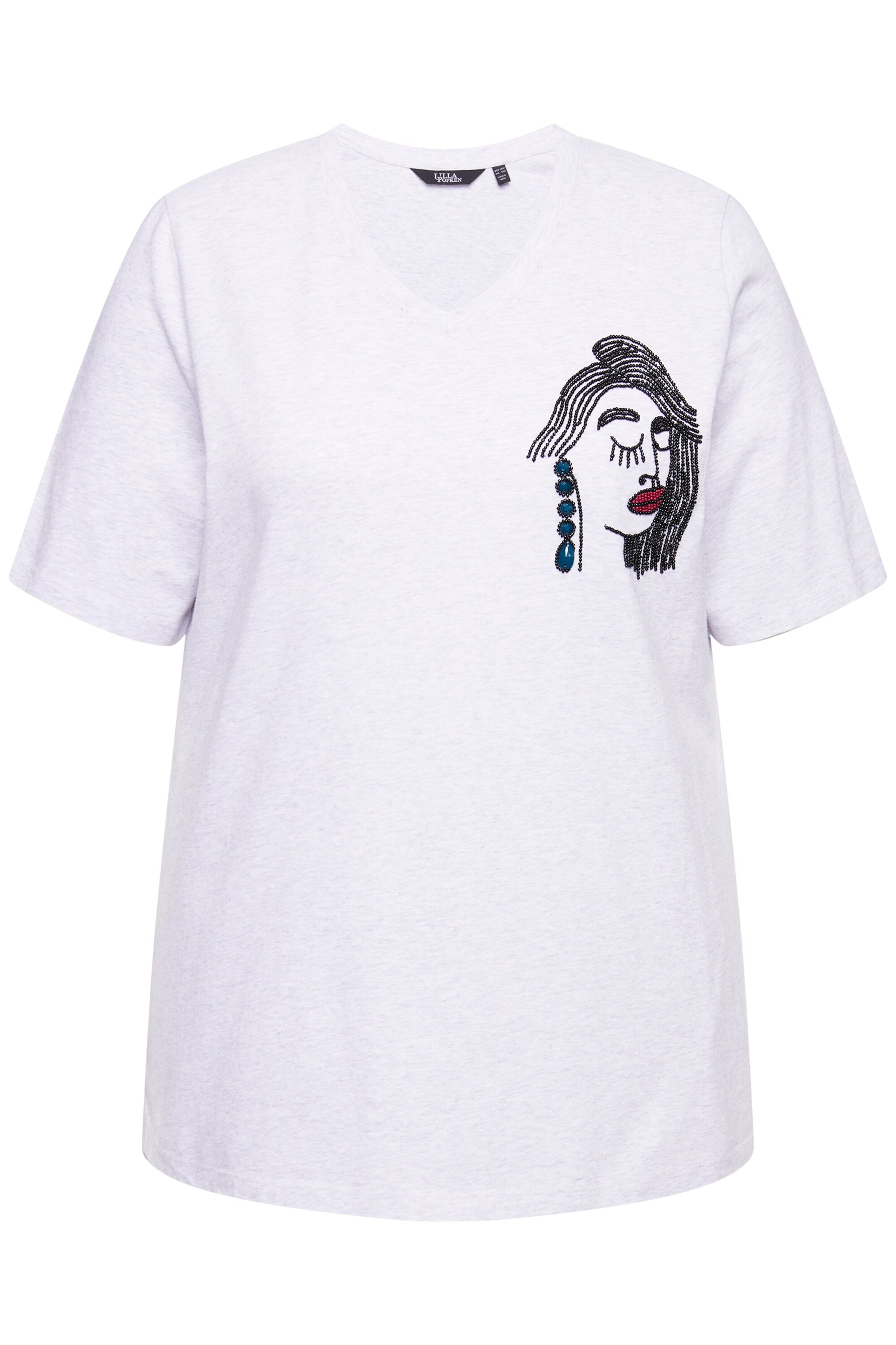 Ulla Popken Shirt in Wit: voorkant