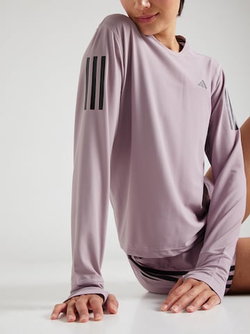 ADIDAS PERFORMANCE Functioneel shirt 'Own The Run' in Lila
