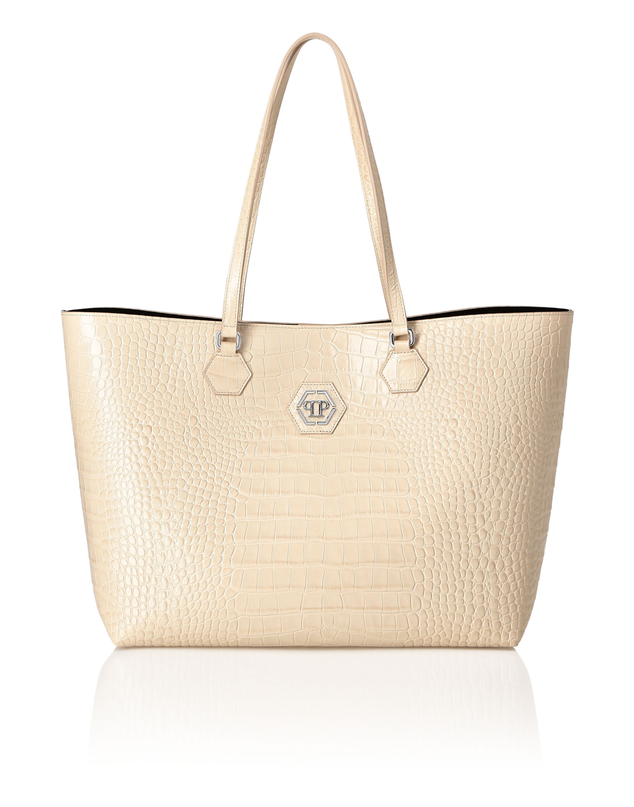 Philipp Plein - Shopper en beige: frente
