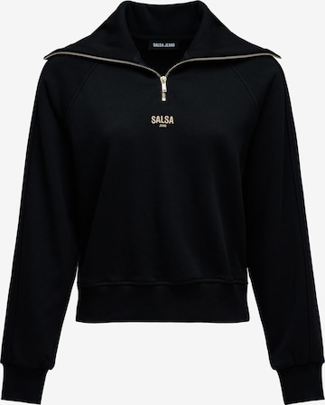 Pull-over Salsa Jeans en noir : devant