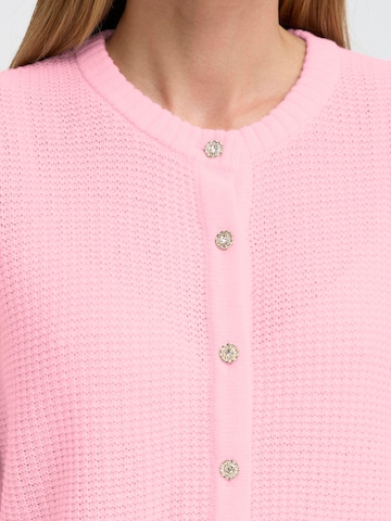 Oxmo Gebreid vest ' OXBMMOMA CARDIGAN ' in Roze