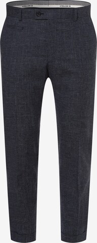 STRELLSON Slim fit Pleated Pants 'Luc' in Blue: front