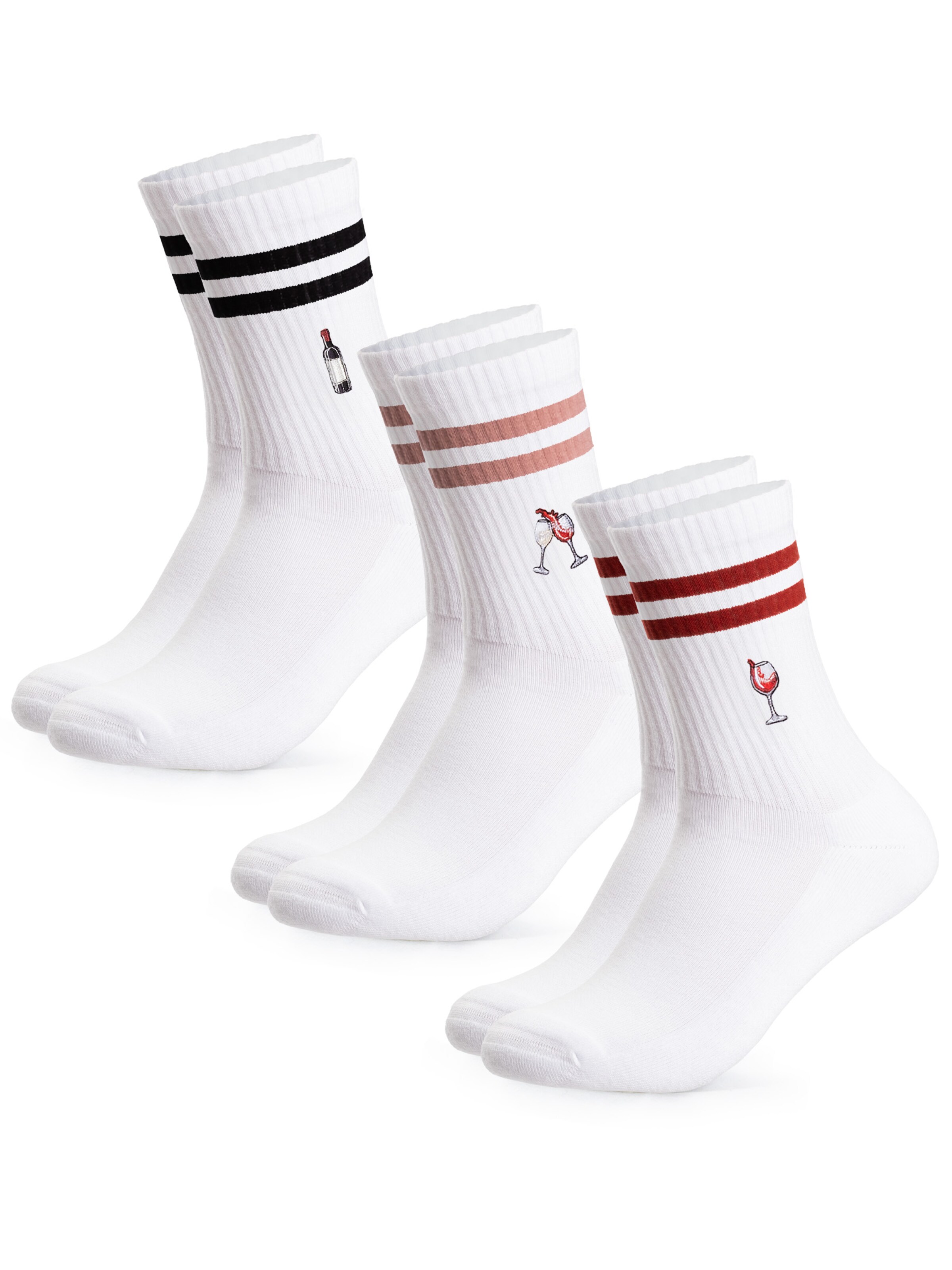 Occulto Athletic Socks 'Summer' in Red: front