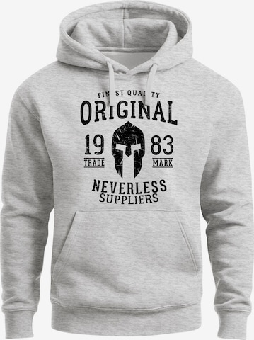 Neverless Sweatshirt 'Gladiator' in Grey: front