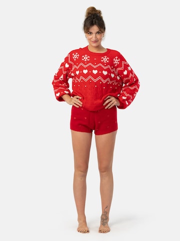 LEAFLETIC Pullover 'Leafletic Women’s Pullover Sweater'‌‌‌‌ in Rot