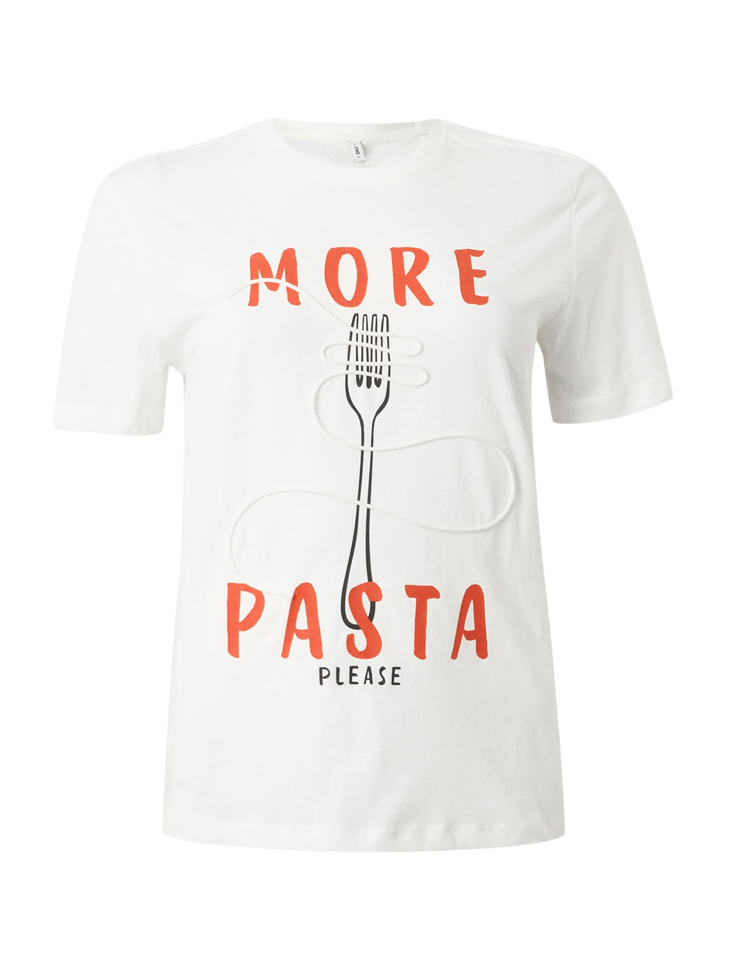 balta ONLY Marškinėliai 'ONLMONI': priekis