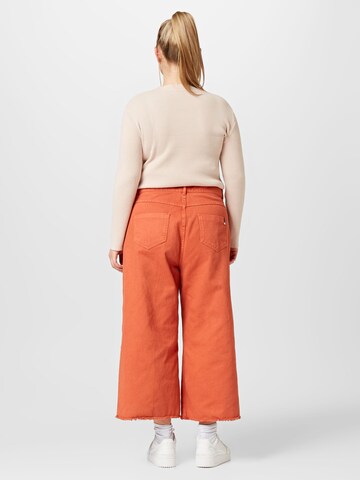 Wide leg Jeans 'RAGGIO' di Persona by Marina Rinaldi in arancione