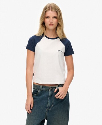 Superdry & Co Shirt 'Essential' in White: front