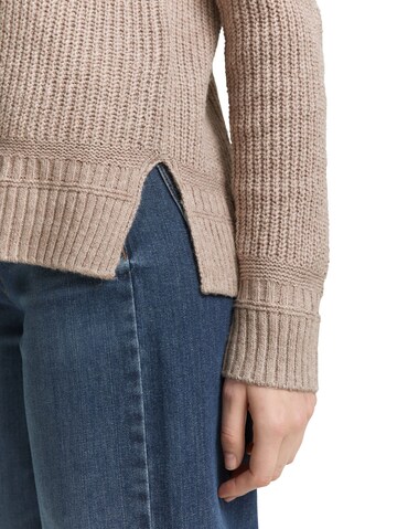 TOM TAILOR Sweater in Brown
