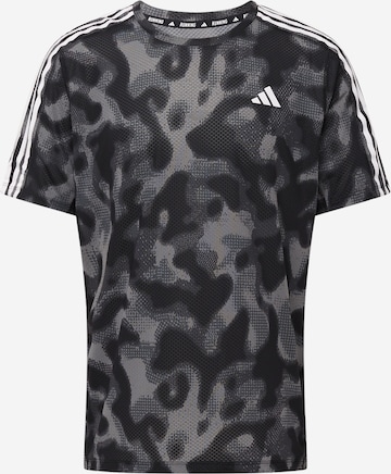 T-Shirt fonctionnel 'Own the Run' ADIDAS PERFORMANCE en gris : devant