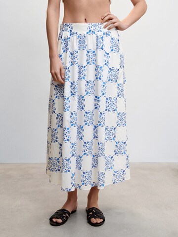 MANGO Rok 'SICILIA' in Blauw: voorkant