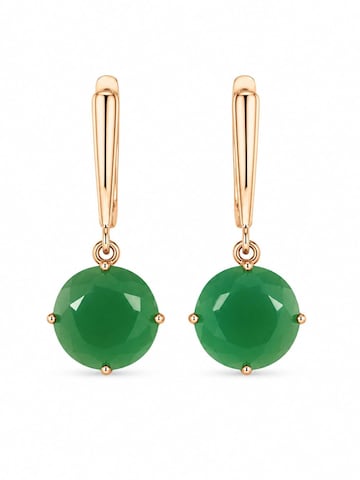 Secret Stones Earrings 'Passion' in Green: front