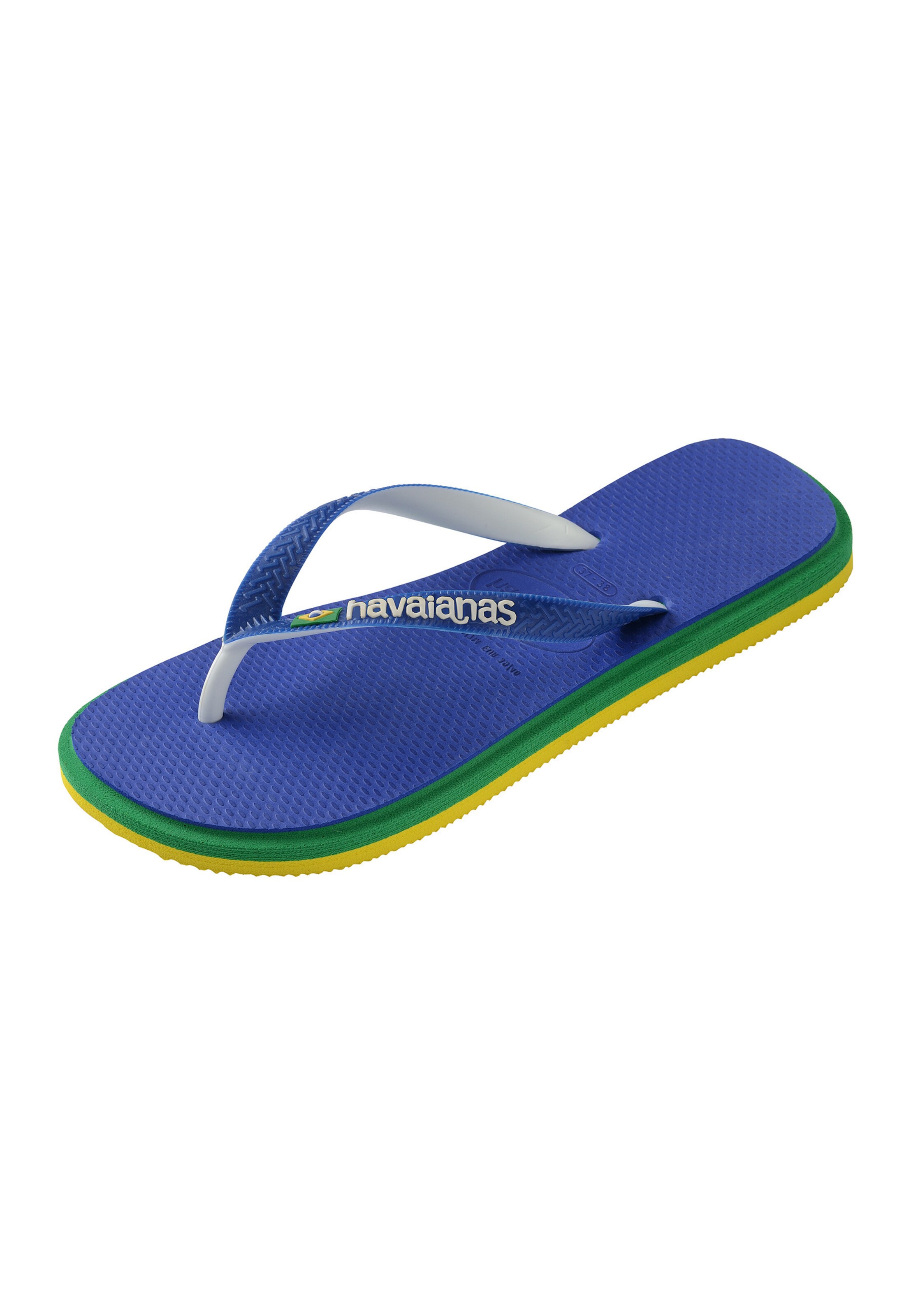 Zoccoletto 'Brasil' di HAVAIANAS in blu: frontale