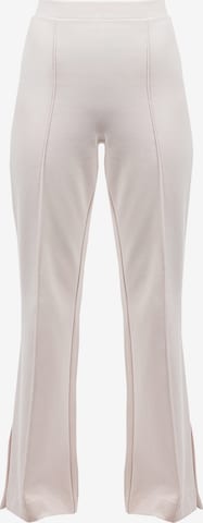 Suri Frey Boot cut Pleat-Front Pants ' SFY Freyday ' in Beige: front