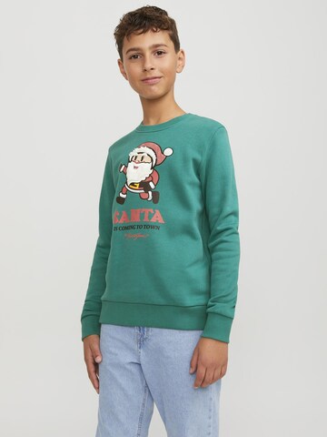 Jack & Jones Junior Sweatshirt 'X-mas' i grøn: forside