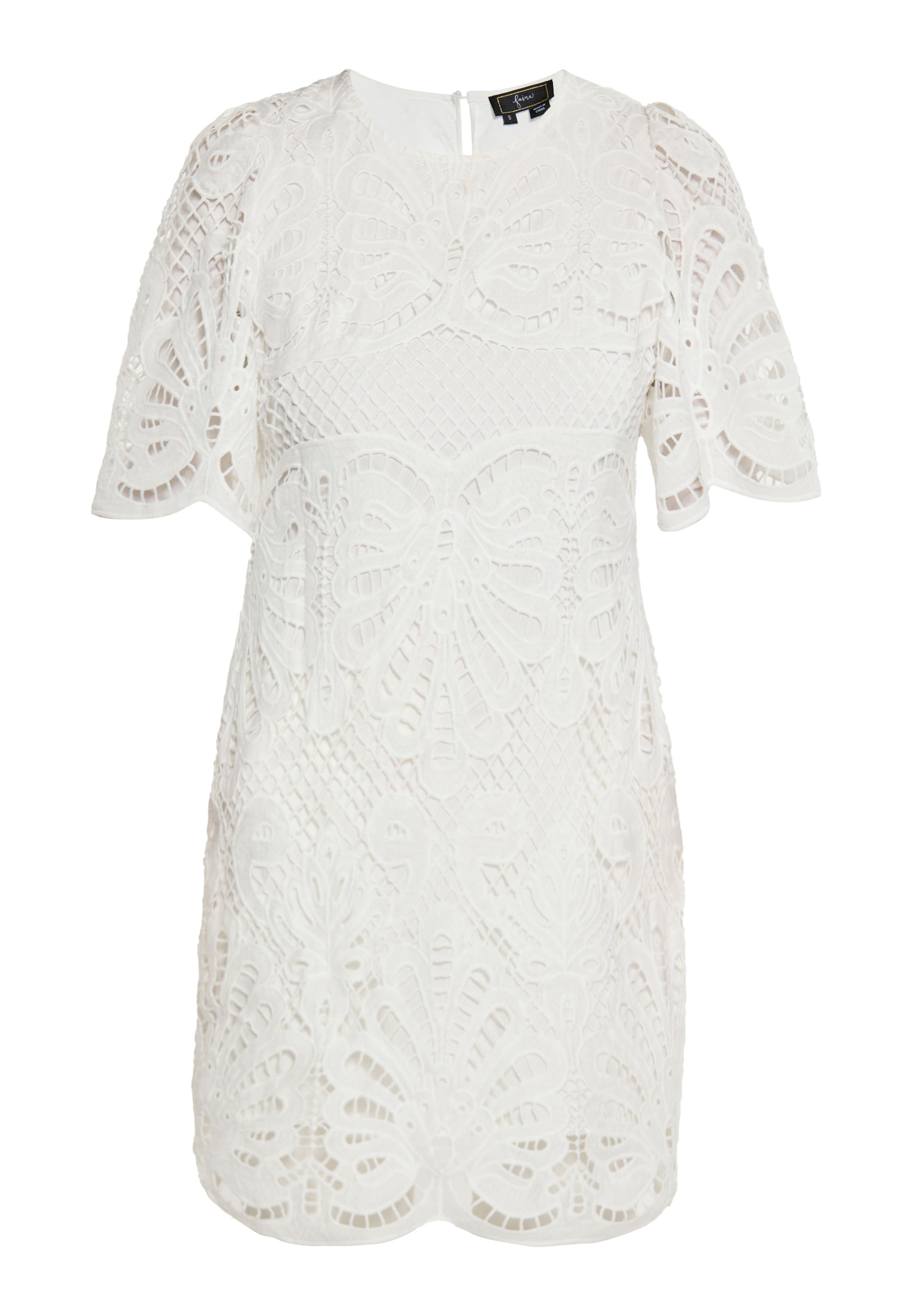 fainaKoktel haljina - bijela boja: prednji dio