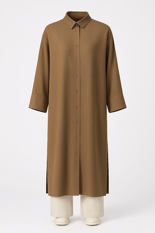 Touche Prive Tuniek in Bruin: voorkant