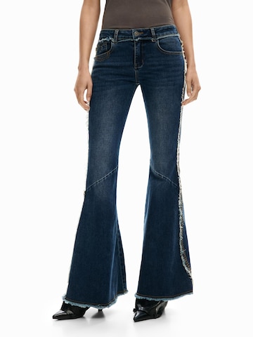 Desigual Flared Jeans in Blue: front