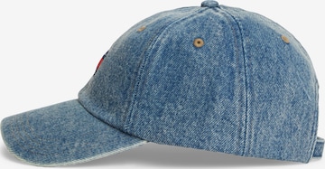 Tommy Jeans Lippalakki 'HERITAGE' värissä sininen: etupuoli