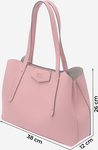 GUESS Nakupovalna torba 'BRENTON' | roza barva