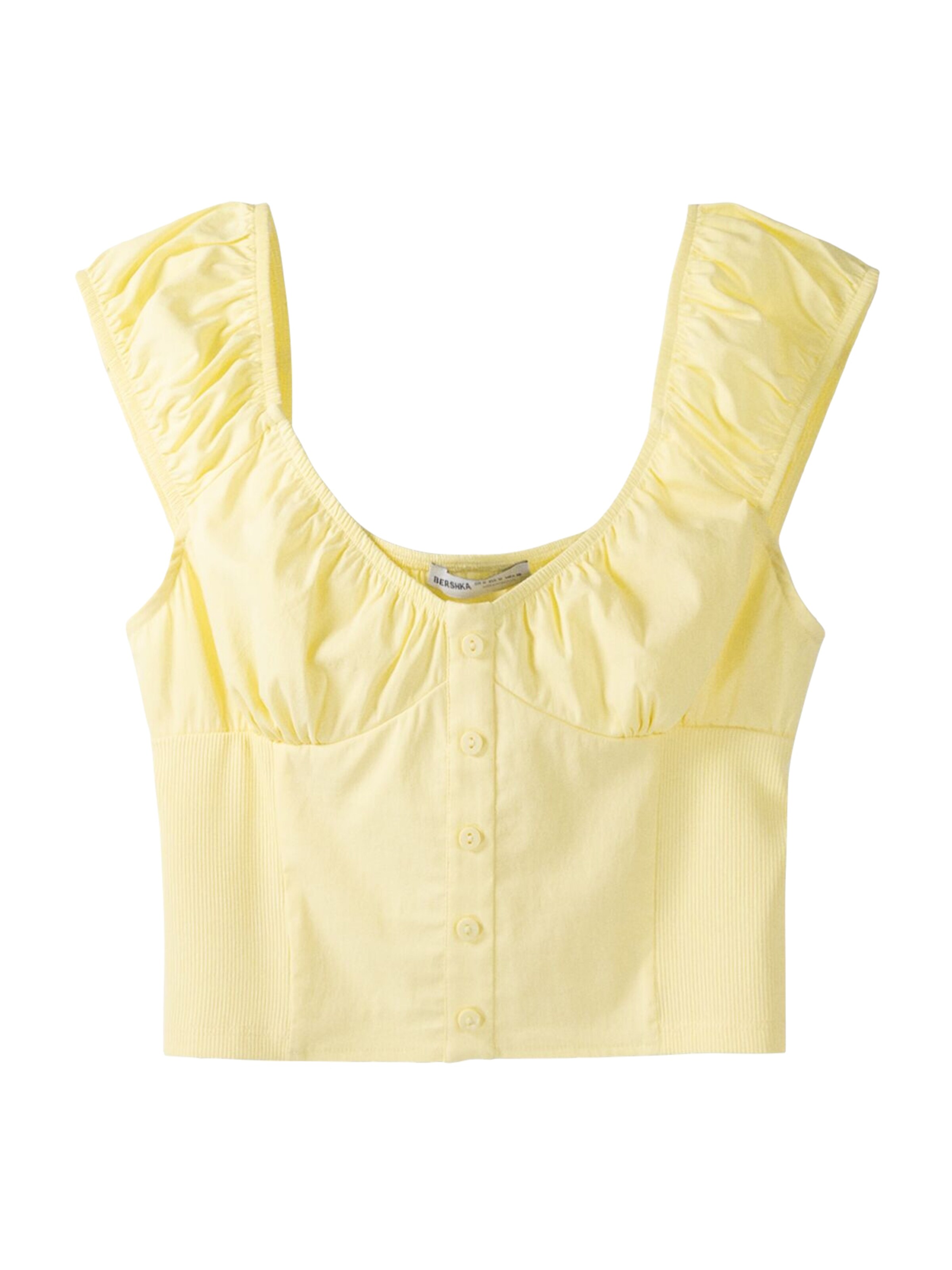 bershka yellow top