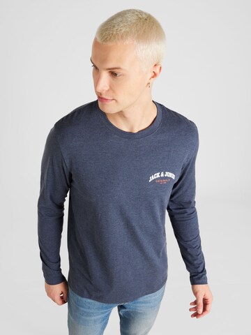 T-Shirt 'BRAD' JACK & JONES en bleu : devant