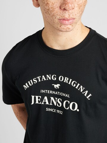 MUSTANG - Camisa 'AUSTIN' em preto