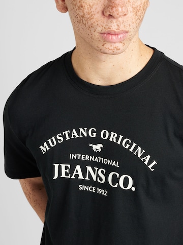 MUSTANG Shirt 'AUSTIN' in Zwart