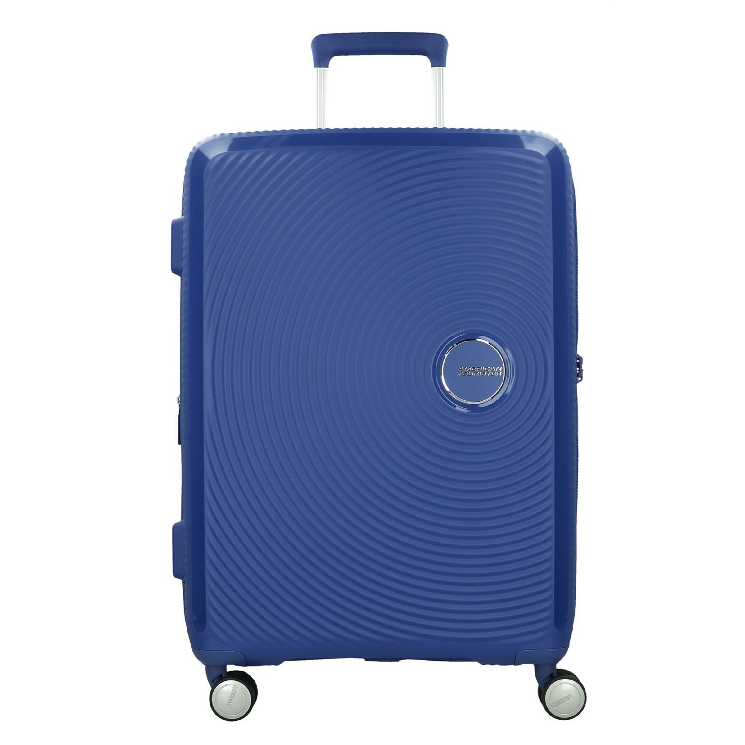 Trolley 'Soundbox' di American Tourister in blu: frontale