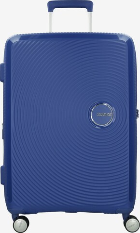 American Tourister Trolley 'Soundbox' in Blauw: voorkant