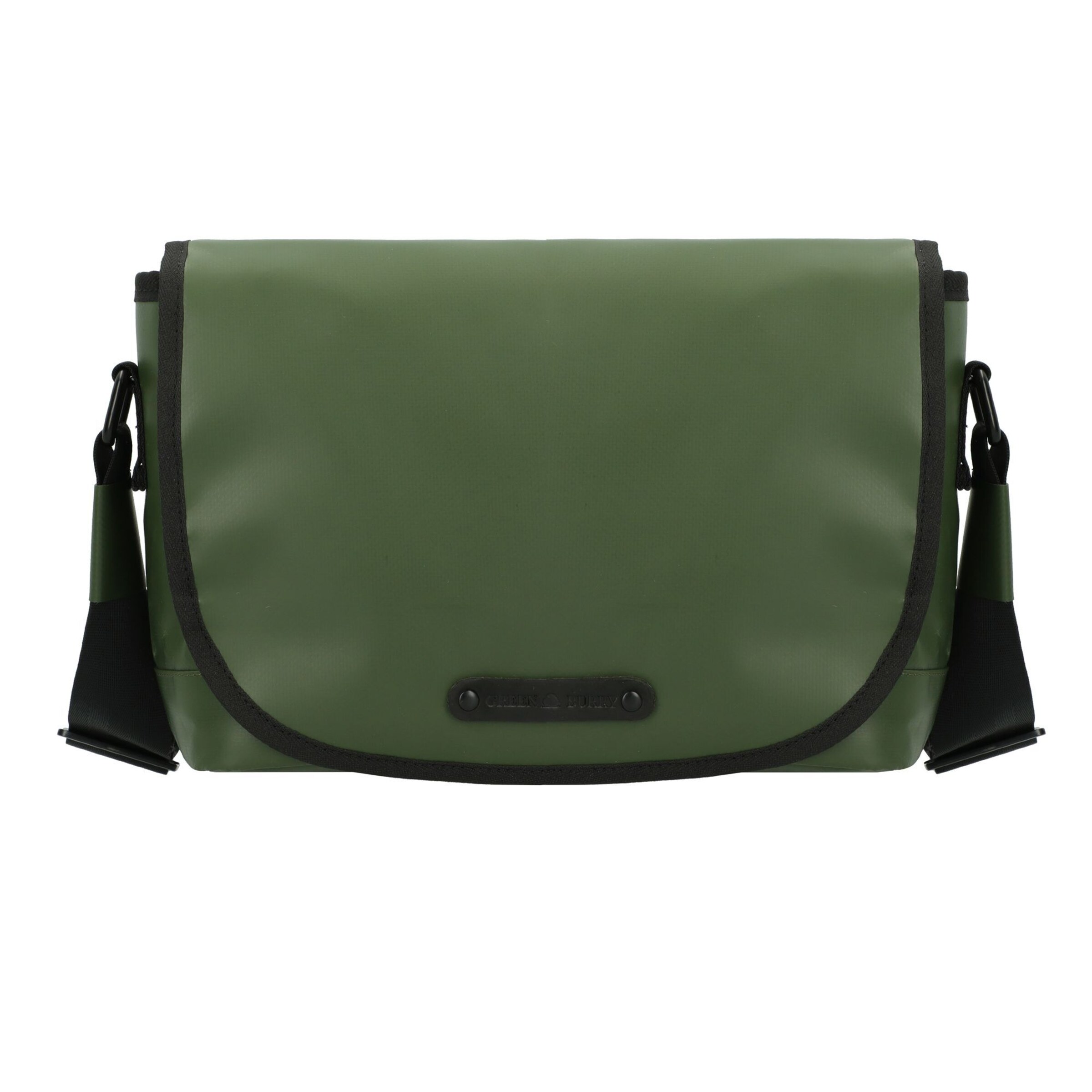 GREENBURRY Schoudertas 'Upcycled Tarpaulin' in Groen: voorkant