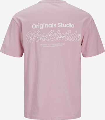JACK & JONES T-Shirt 'Vesterbro' in Pink