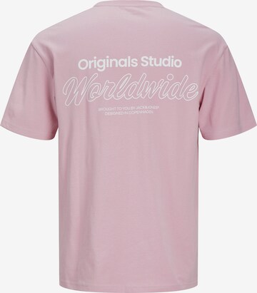 T-Shirt 'Vesterbro' JACK & JONES en rose