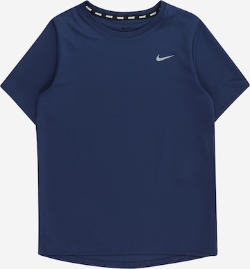 NIKE Funktionsskjorte 'MILER' i blå: forside